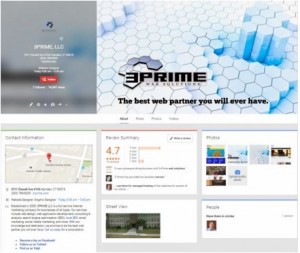 3PRIME optimized google my business listing